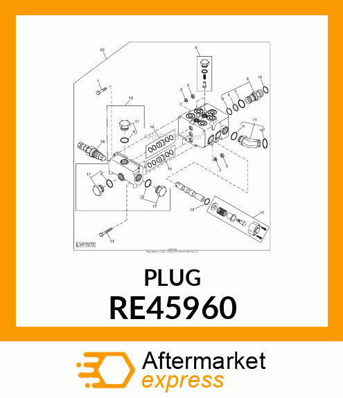 PLUG WITH SEAL RE45960