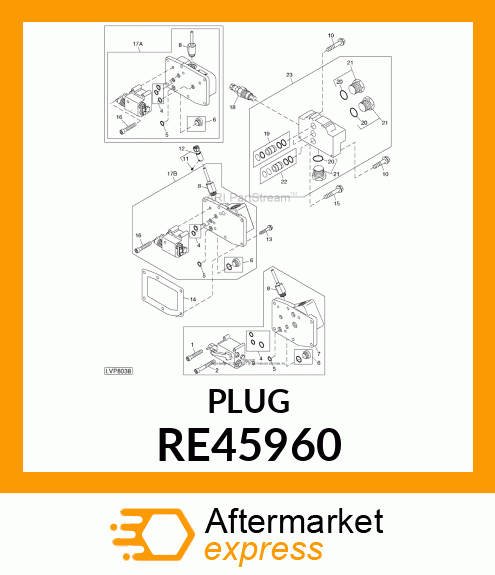 PLUG WITH SEAL RE45960