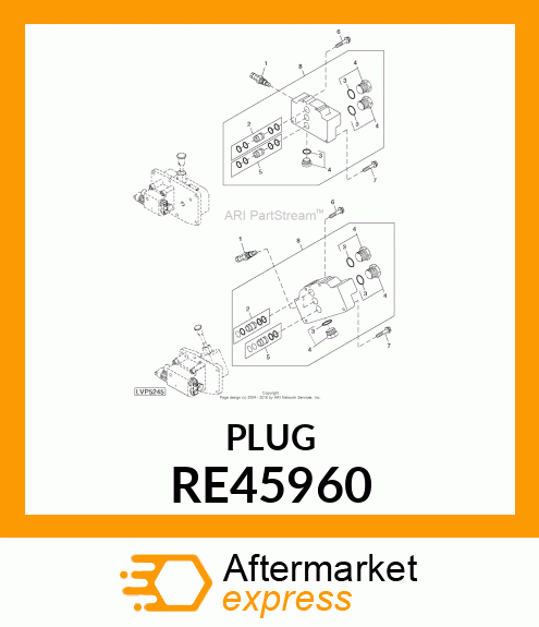 PLUG WITH SEAL RE45960