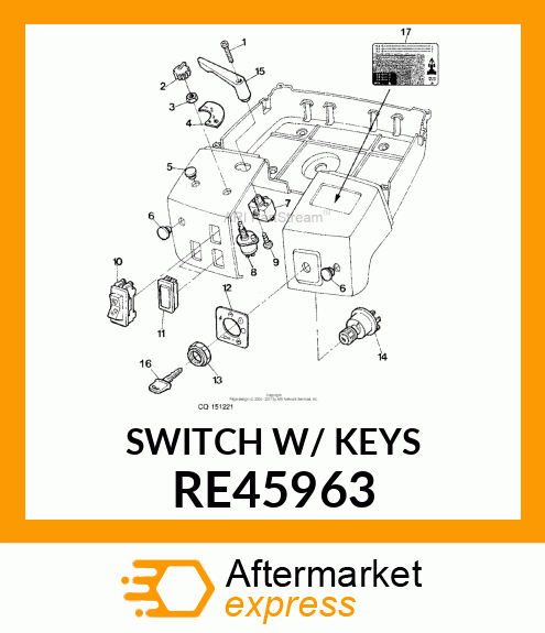 ROTARY SWITCH, ROTARY SWITCH, START RE45963