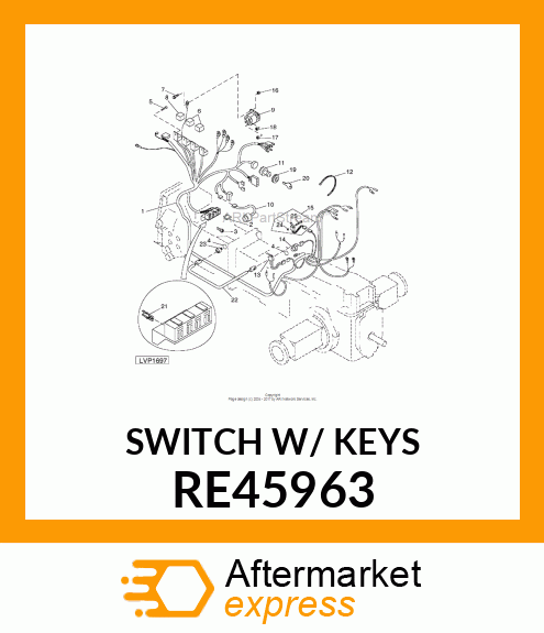 ROTARY SWITCH, ROTARY SWITCH, START RE45963