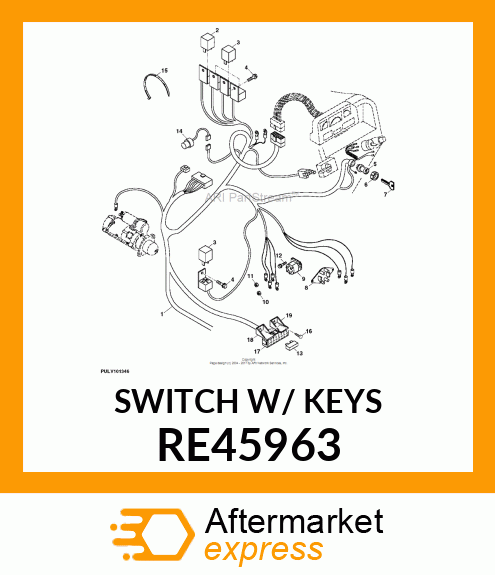 ROTARY SWITCH, ROTARY SWITCH, START RE45963