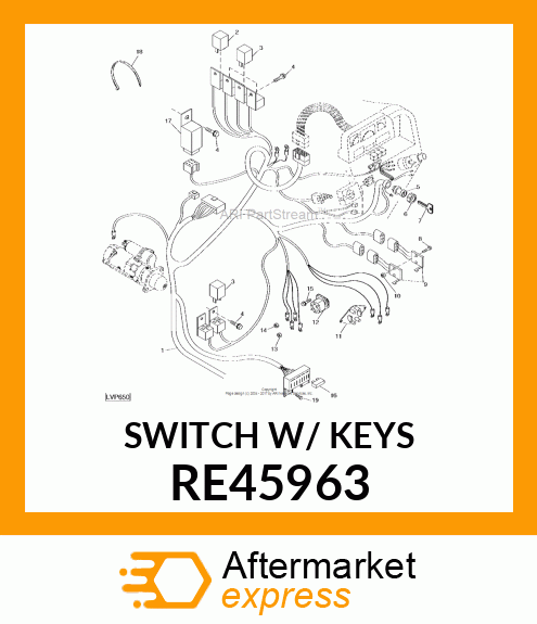 ROTARY SWITCH, ROTARY SWITCH, START RE45963