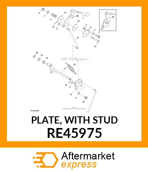 PLATE, WITH STUD RE45975