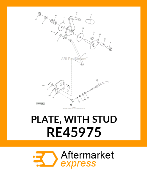 PLATE, WITH STUD RE45975