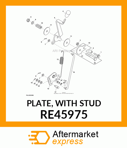 PLATE, WITH STUD RE45975