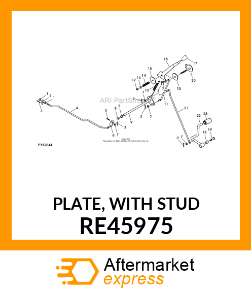 PLATE, WITH STUD RE45975