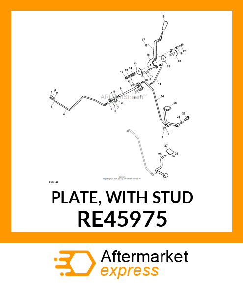 PLATE, WITH STUD RE45975