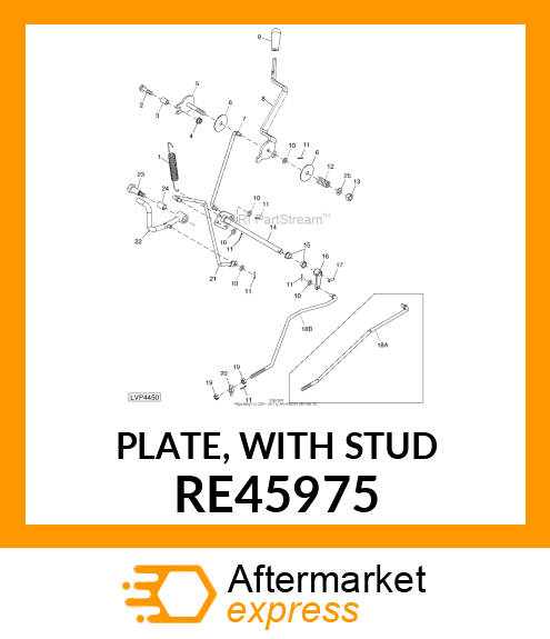 PLATE, WITH STUD RE45975