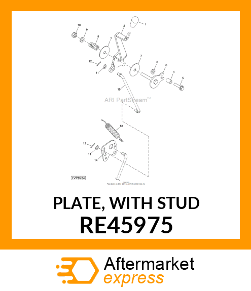 PLATE, WITH STUD RE45975