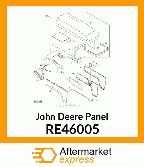 PANEL,SIDE LH,ASSEMBLY RE46005