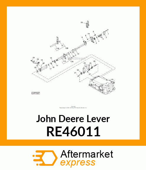 LEVER, LEVER, W/BUSHING RE46011