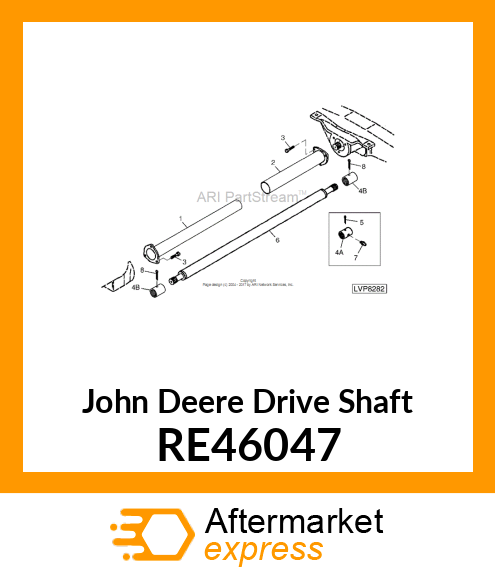 DRIVE SHAFT, ASSEMBLY RE46047