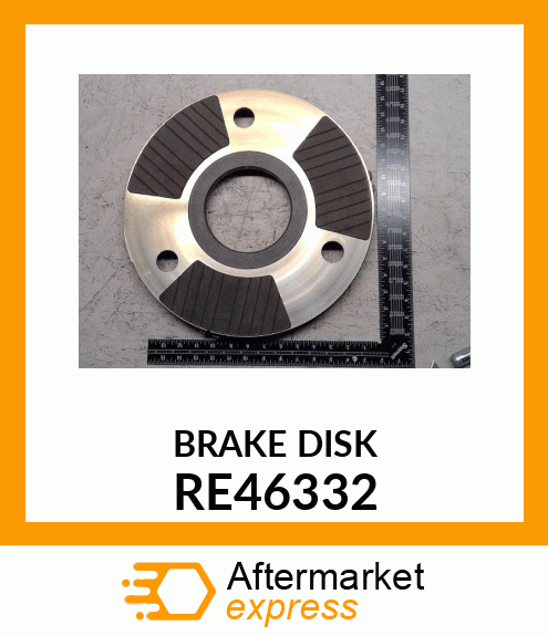 PLATE, BRAKE BACKING, WITH FACINGS RE46332