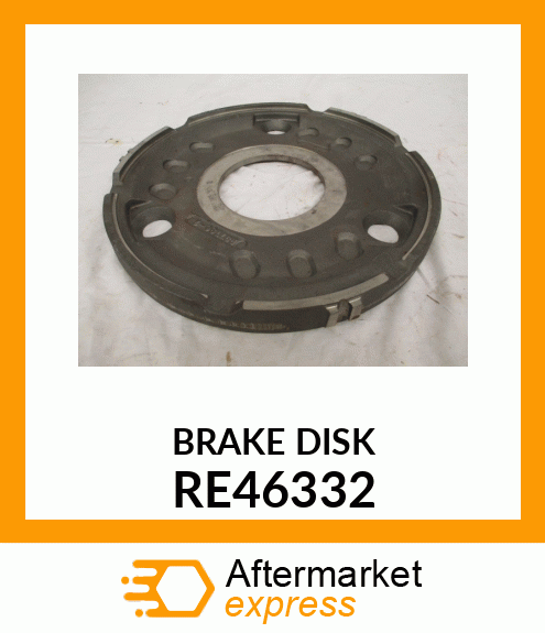 PLATE, BRAKE BACKING, WITH FACINGS RE46332