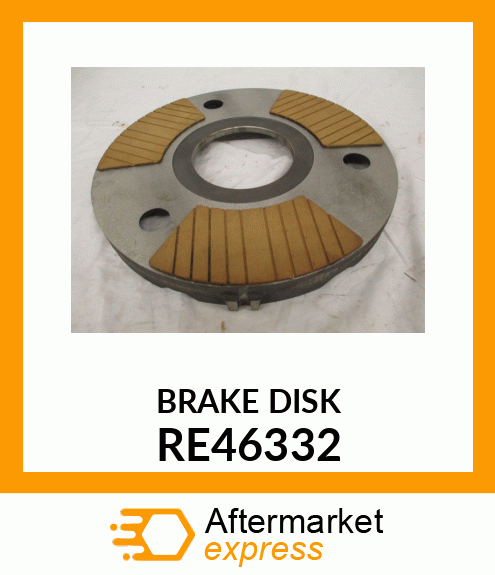 PLATE, BRAKE BACKING, WITH FACINGS RE46332