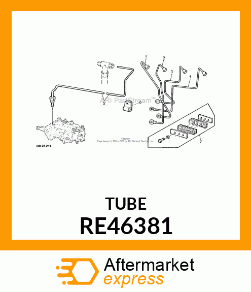 CONDUITE DE COMBUSTIBLE,RETOUR RE46381