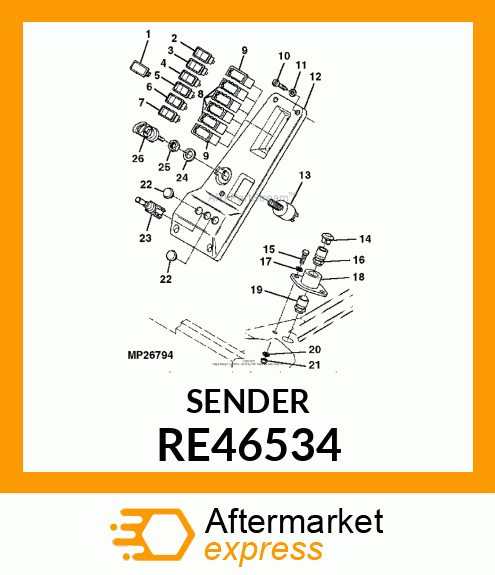 SWITCH, BALL ACTUATED, ASSEMBLY RE46534