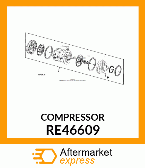 COMPRESSOR,AIR CONDITIONING RE46609