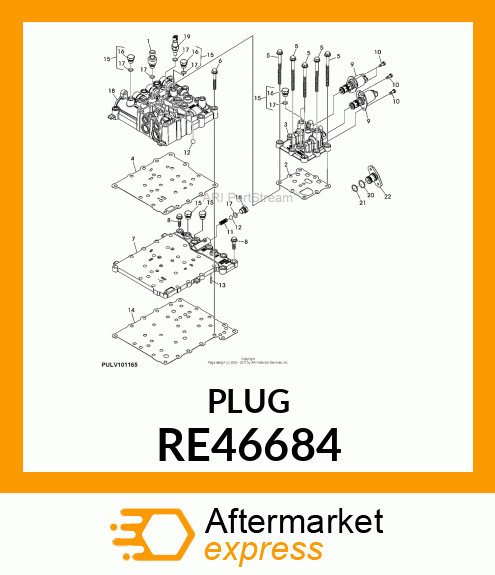 FITTING PLUG, WITH O RE46684