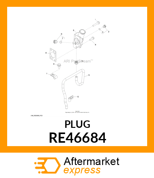 FITTING PLUG, WITH O RE46684