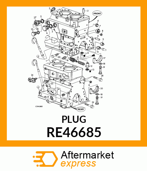 PLUG, WITH O RE46685