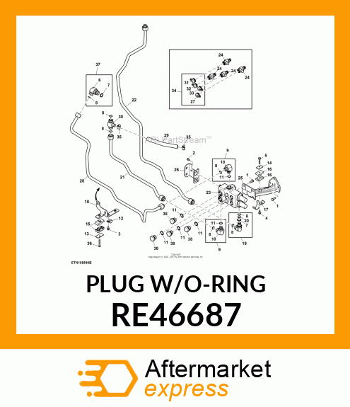 DRAIN PLUG, DRAIN PLUG RE46687