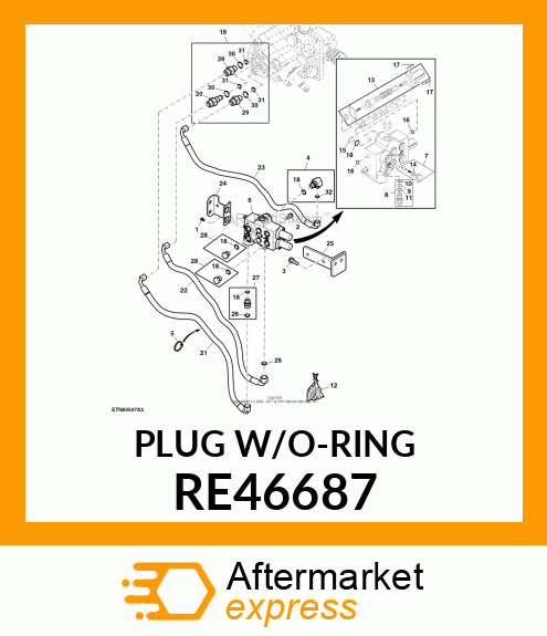 DRAIN PLUG, DRAIN PLUG RE46687