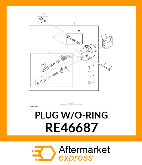 DRAIN PLUG, DRAIN PLUG RE46687