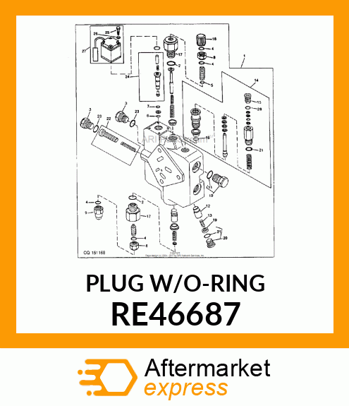 DRAIN PLUG, DRAIN PLUG RE46687