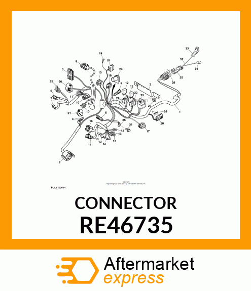 ELECTRICAL CONNECTOR ASSY, CONNECTO RE46735