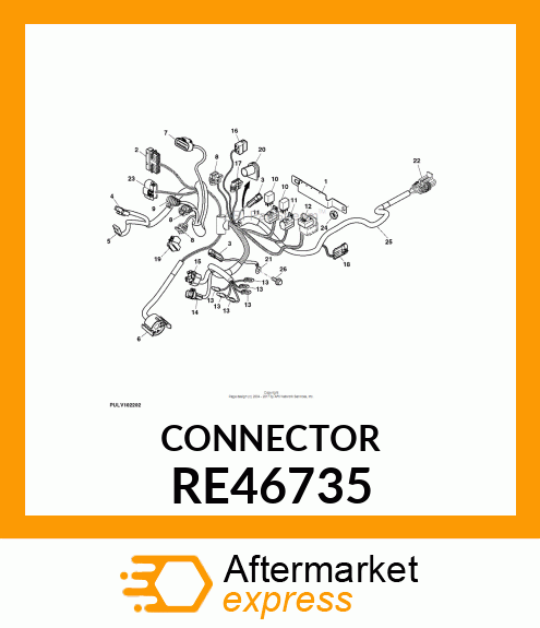 ELECTRICAL CONNECTOR ASSY, CONNECTO RE46735