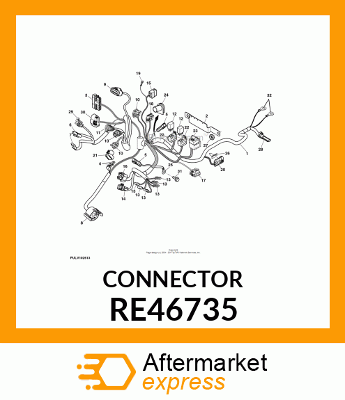 ELECTRICAL CONNECTOR ASSY, CONNECTO RE46735