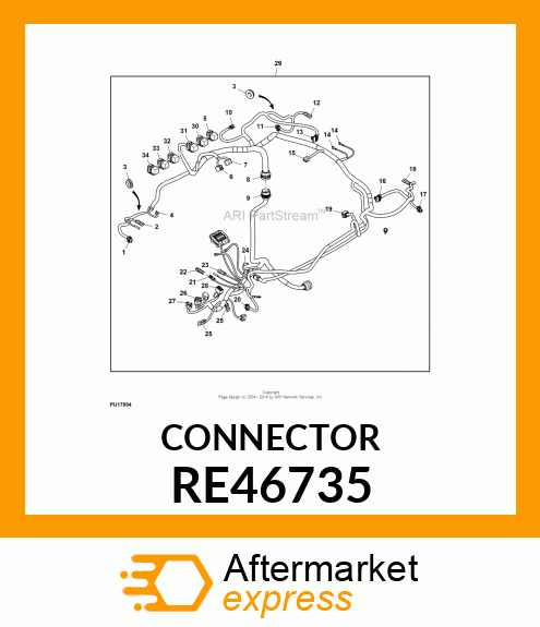 ELECTRICAL CONNECTOR ASSY, CONNECTO RE46735