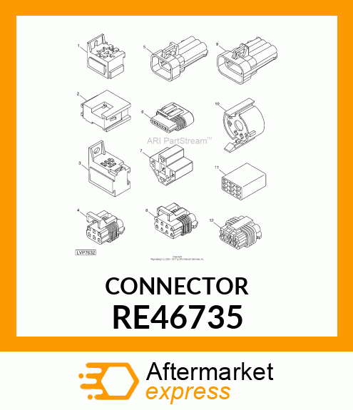 ELECTRICAL CONNECTOR ASSY, CONNECTO RE46735