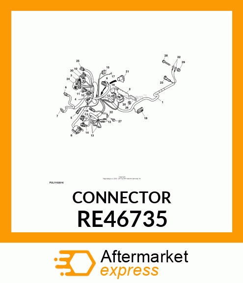 ELECTRICAL CONNECTOR ASSY, CONNECTO RE46735