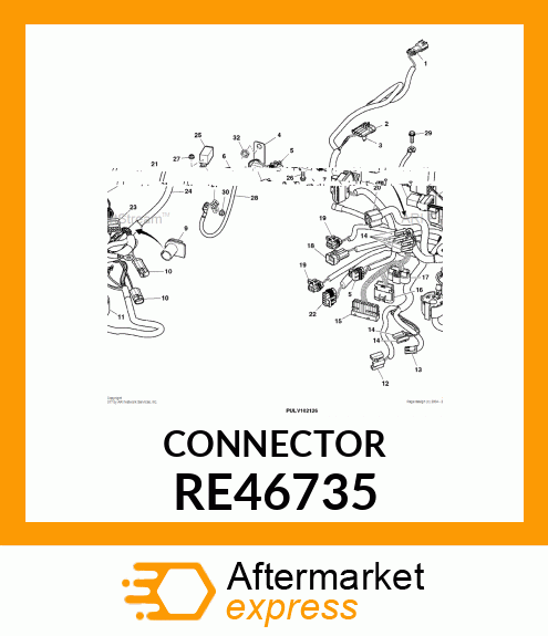 ELECTRICAL CONNECTOR ASSY, CONNECTO RE46735