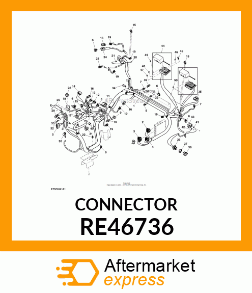 ELECTRICAL CONNECTOR ASSY RE46736