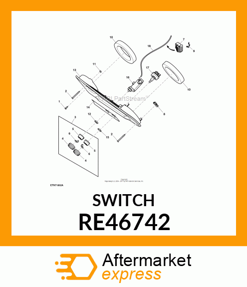 CONTROL, CONTROL,HEATER VALVE RE46742