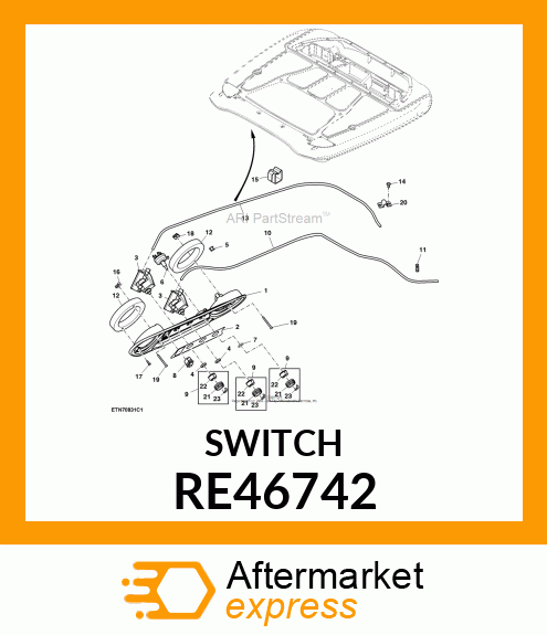 CONTROL, CONTROL,HEATER VALVE RE46742