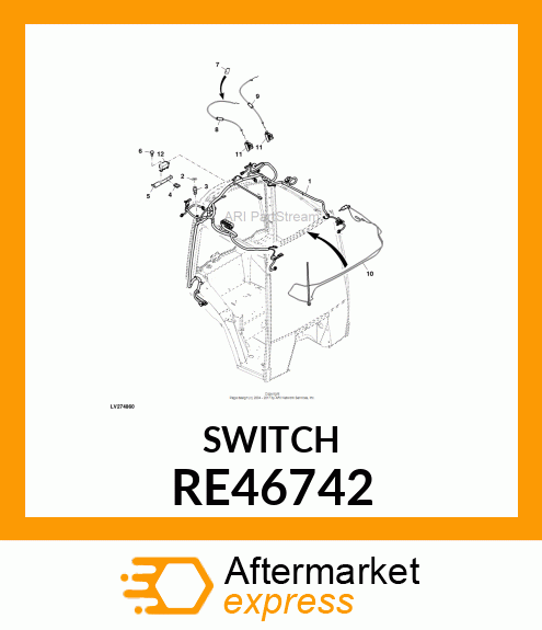 CONTROL, CONTROL,HEATER VALVE RE46742