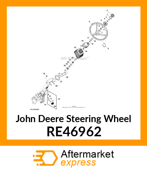 STEERING WHEEL RE46962