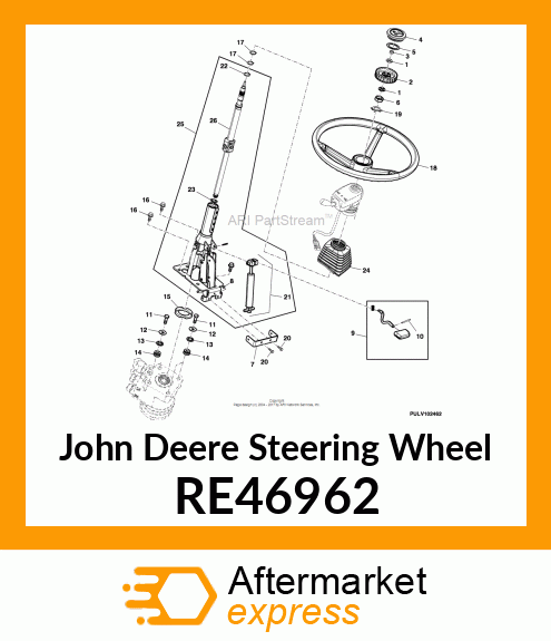 STEERING WHEEL RE46962