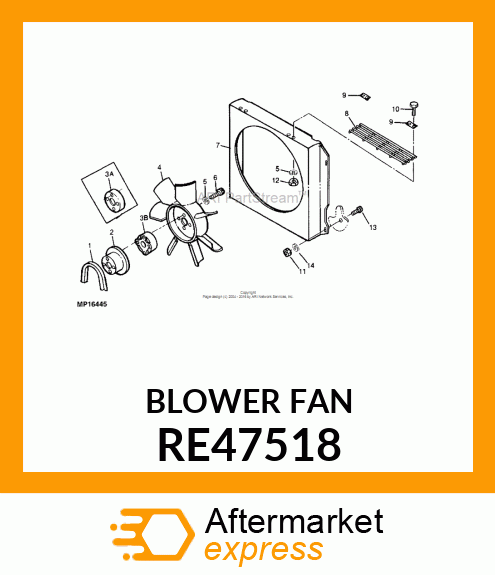 BLOWER FAN RE47518