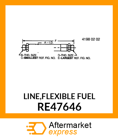 LINE,FLEXIBLE FUEL RE47646