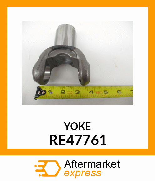 Universal Joint Yoke - UNIVERSAL JOINT YOKE, END, W/PLUG RE47761