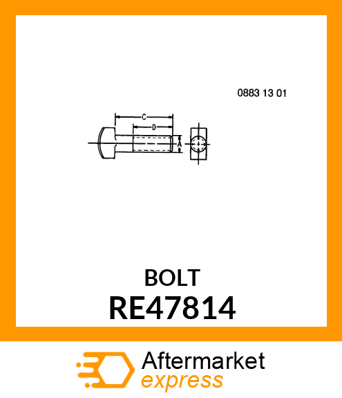 BOLT, LINK LIFT ASSEMBLY RE47814