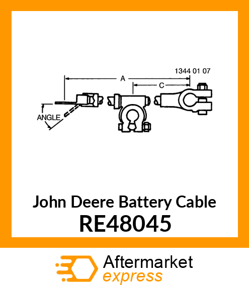 BATTERY CABLE, NEGATIVE RE48045