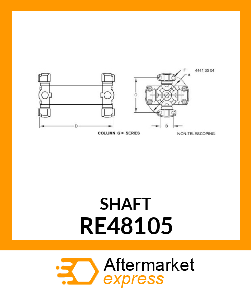 JOINT, 5C DOUBLE UNIVERSAL RE48105