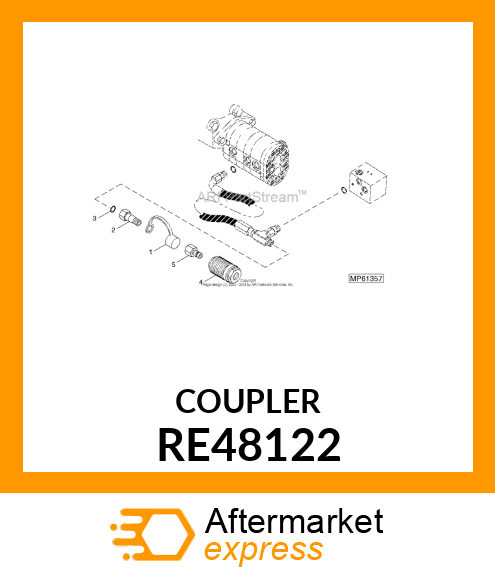 HYDR.QUICK COUPLER SOCKET, DIAGNOST RE48122